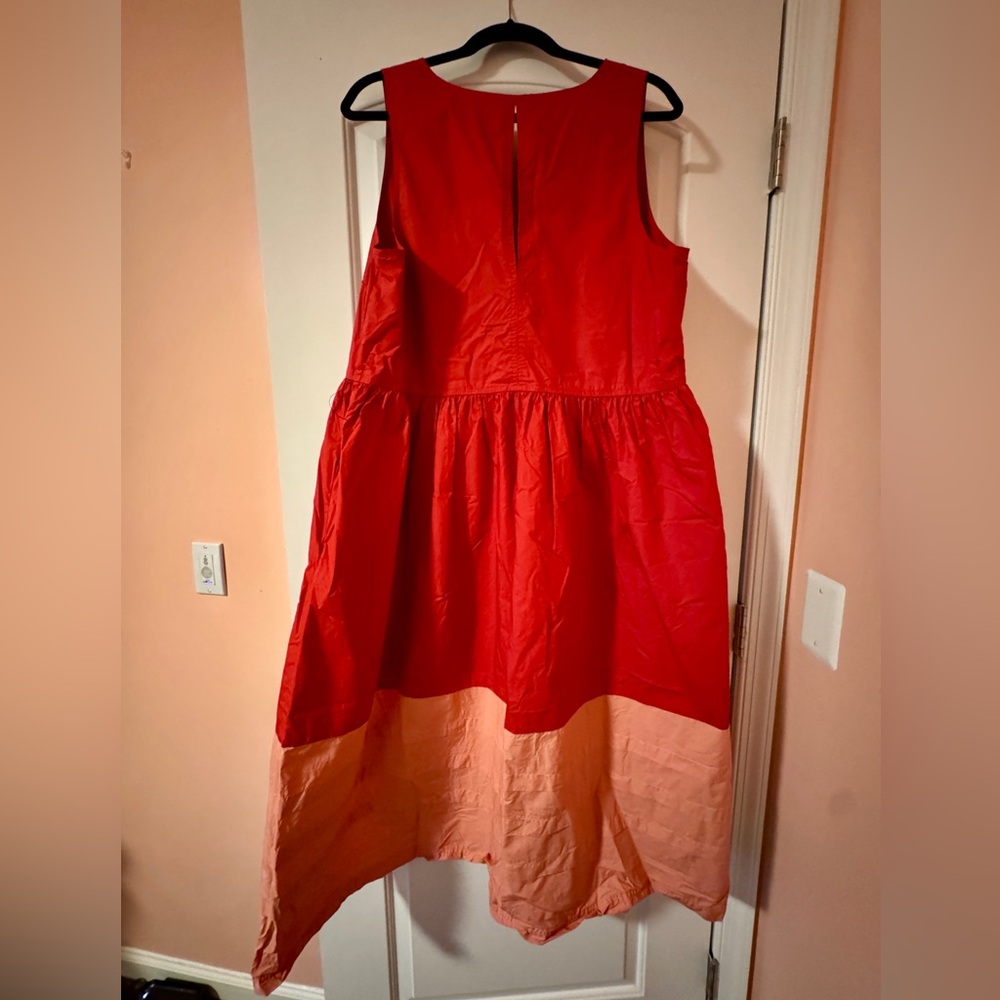 Tuckernuck Poppy and Coral Colorblock Cotton Elsie Dress XXL EUC - Picture 7 of 7
